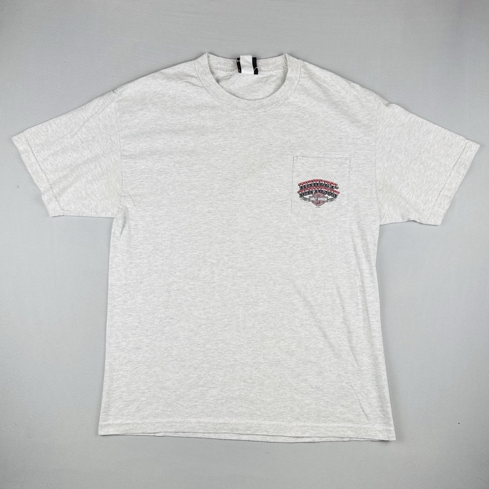 Harley Davidson Thunder Mountain T Shirt Loveland Colorado Pocket Logo L - Picture 2 of 12